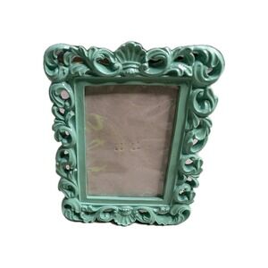 Michaels Ornate Baroque Teal Rectangular Picture Frame Small Tabletop